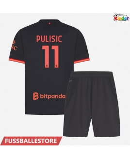 Günstige AC Milan Christian Pulisic #11 3rd trikot Kinder 2026-27 Kurzarm (+ Kurze Hosen)